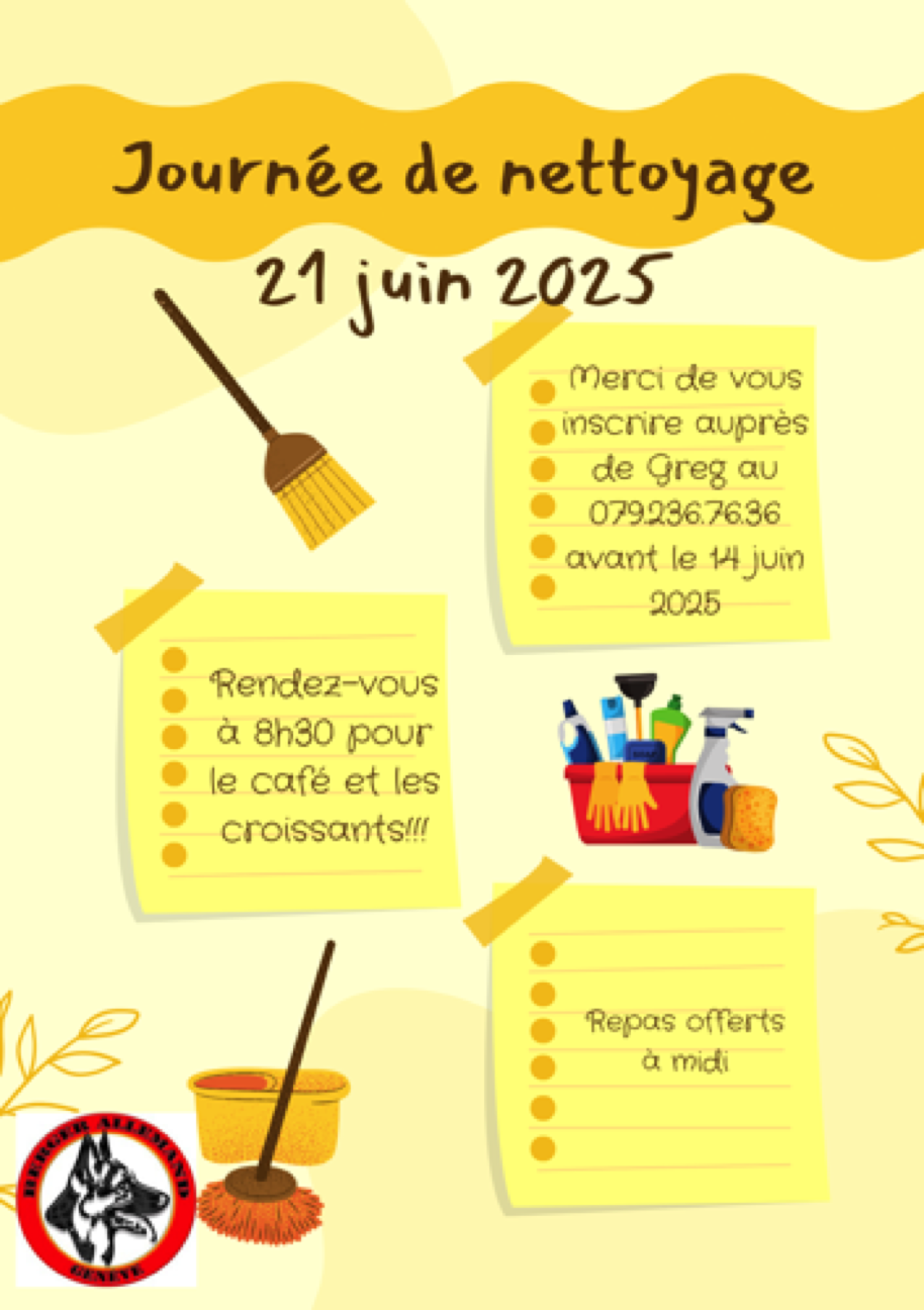 Affiche nettoyage